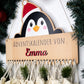 Adventskalender Pinguin mit 3D-Optik - personalisiert